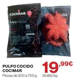 El Corte Inglés Cocimar pulpo cocido oferta