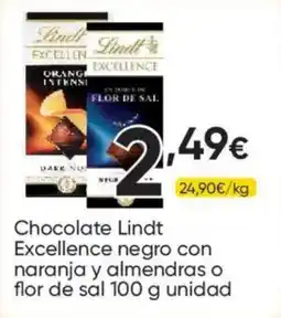 FROIZ Lindt Excellence negro con naranja y almendras o flor de sal oferta