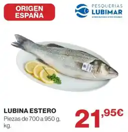 El Corte Inglés Lubimar lubina estero oferta