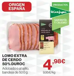 El Corte Inglés El Corte Inglés lomo extra de cerdo oferta
