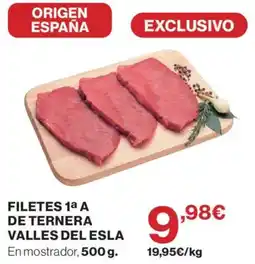 El Corte Inglés Filetes 1a a de ternera valles del esla oferta