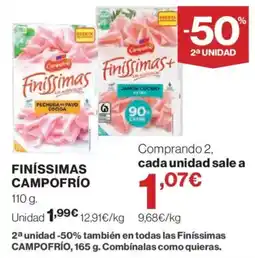 El Corte Inglés Finíssimas Campofrío oferta