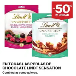 Supercor En todas las perlas de chocolate lindt sensation oferta