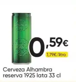 FROIZ Cerveza Alhambra reserva 1925 oferta