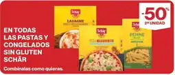 El Corte Inglés Schär En todas las pastas y congelados sin gluten oferta