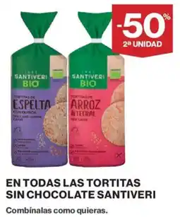 El Corte Inglés Santiveri En todas las tortitas sin chocolate oferta