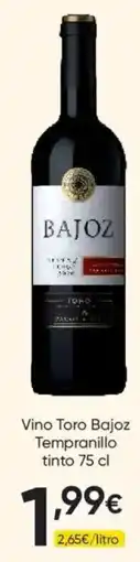 FROIZ BajoZ vino Toro Tempranillo tinto oferta