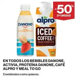 El Corte Inglés En todos los bebibles danone activia proteina danone cafe alrpo y meal to go oferta
