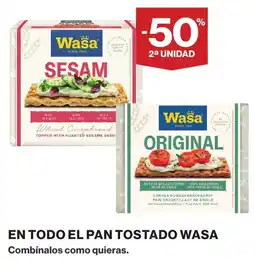 Supercor WASA En todo el pan tostado oferta