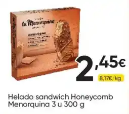 FROIZ la Menorquina helado sandwich honeycomb oferta