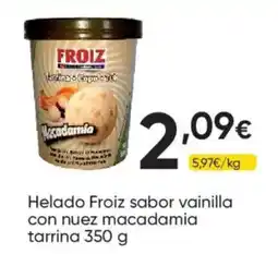 FROIZ Froiz helado sabor vainilla con nuez macadamia oferta