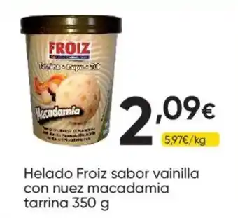 Froiz helado sabor vainilla con nuez macadamia