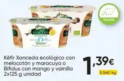 FROIZ Kéfir Xanceda ecologico con melocotón y maracuya o Bifidus con mango y vainilla oferta