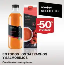 El Corte Inglés En los todos los gazpachos y salmorejos oferta