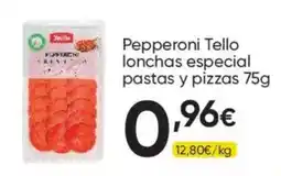 FROIZ Tello pepperoni lonchas especial pastas y pizzas oferta