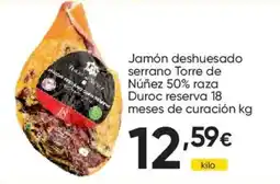 FROIZ Jamón deshuesado serrano Torre de Núñez oferta