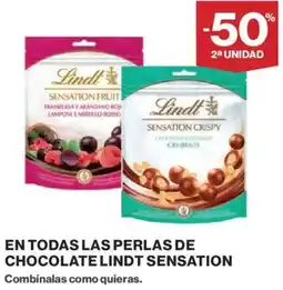 El Corte Inglés Lindt Sensation En todas las perlas de chocolate oferta