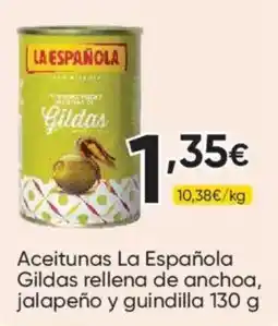 FROIZ La Española aceitunas gildas rellena de anchoa jalapeño y guindilla oferta