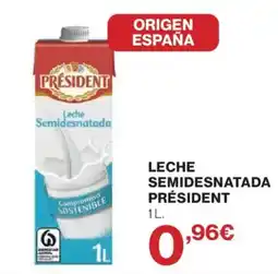 El Corte Inglés Leche semidesnatada president oferta