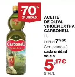 El Corte Inglés Carbonell aceite de oliva virgen extra oferta