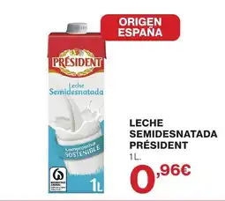 Supercor PRÉSIDENT Leche semidesnatada oferta