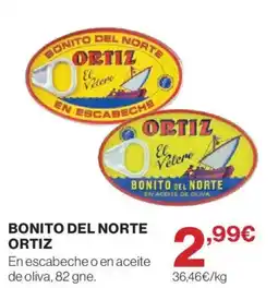 El Corte Inglés Ortiz bonito del norte oferta