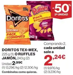 El Corte Inglés Doritos ruffles oferta