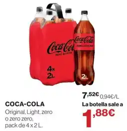 El Corte Inglés Coca-Cola Original, Light, zero o zero zero oferta