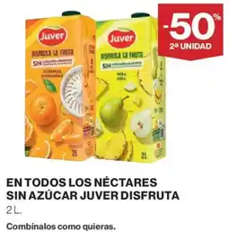 El Corte Inglés Juver En todos los nectares sin azúcar oferta