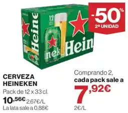 El Corte Inglés Heineken cerveza oferta