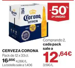El Corte Inglés Cerveza corona oferta