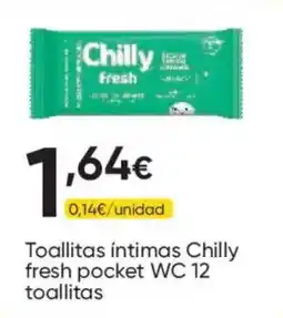 FROIZ Chilly fresh pocket WC 12 toallitas oferta