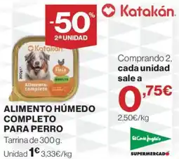 El Corte Inglés Katakan alimento húmedo completo para perro oferta