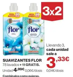 El Corte Inglés suavizantes flor oferta