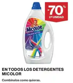 El Corte Inglés Micolor En todos los detergentes oferta