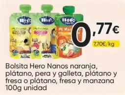 FROIZ Hero Nanos naranja, plátano, pera y galleta, plátano y fresa o plátano, fresa y manzana oferta