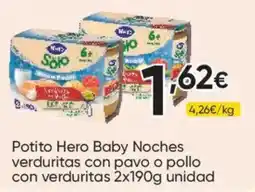 FROIZ Potito Hero Baby Noches verduritas con pavo o pollo con verduritas oferta