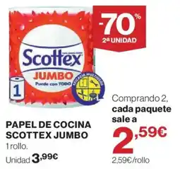 El Corte Inglés scottex papel de cocina jumbo oferta