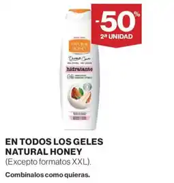 El Corte Inglés En todos los geles natural honey oferta