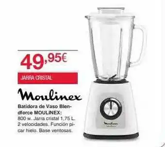 Chafiras Batidora De Vaso Blendforce Moulinex oferta
