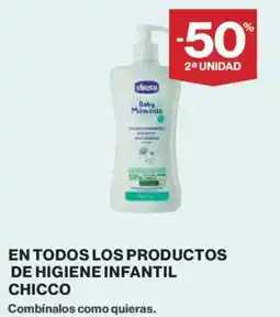 El Corte Inglés Chicco En todos los productos de higiene infantil oferta