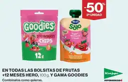 El Corte Inglés En todas las bolsitas de frutas +12 meses hero,, y gama goodies oferta