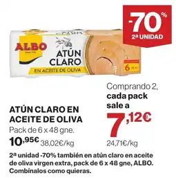 Supercor ALBO Atún claro en aceite de oliva oferta