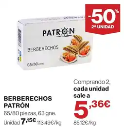 Supercor PATRÓN Berberechos oferta