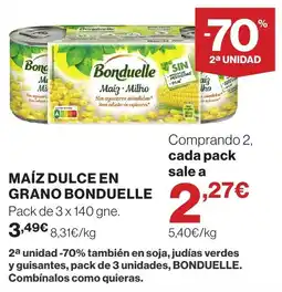 Supercor BONDUELLE Maíz dulce en grano oferta