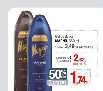 Condis 50% Dte. 2a Unitat Gel De Dutxa Magno oferta