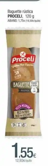 Condis Baguette Rústica Proceli oferta