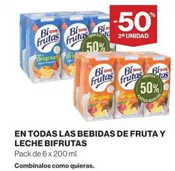 Supercor En todas las bebidas de fruta y leche bifrutas oferta