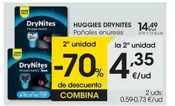 Eroski 2a Unidad -70% De Descuento Huggie Drynites Pañales Enuresis oferta