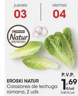 Eroski Eroski Natur Corazones De Lechuga Romana oferta